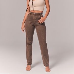 Abercrombie Curve Love Ultra High Rise 90s Straight Jean
